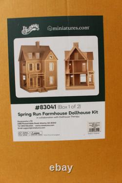 Factory Sealed Spring Run Farmhouse Dollhouse Kit #83041