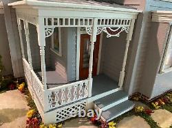 Fairfield Completed 1/24 Dollhouse with landscape base