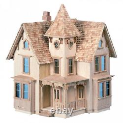 Fairfield Dollhouse Kit 1/2 Inch Scale Model Novelty Vintage Handcrafted Wood