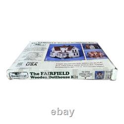 Fairfield Dollhouse Kit 1/2 Inch Scale Model Vintage Handcrafted Wood, New Box