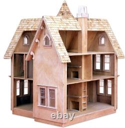 Fairfield Dollhouse Kit 3-Story Victorian with Wrap-Around Porch & Shingles