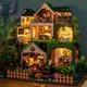 Fairy Tale Forest Dollhouse Kit Miniature Wizardi Roombox Kit F07M5-70-L2501
