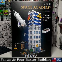 Fantastic Four Baxter Building 6135pcs Classic Space Academy MOC Brick Set Gift