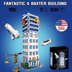 Fantastic Four Baxter Building 6135pcs Classic Space Academy MOC Brick Set Gift