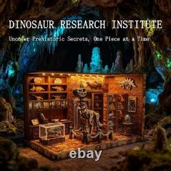 Fantasy Dinosaur Research Institute Miniature House Kit Ideal DIY Gift for All
