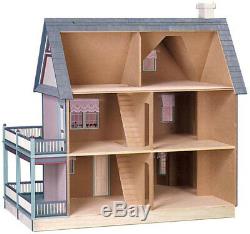 Farmhouse Dollhouse Kit Real Good Toys Kids Gift 33 in. H x 34.5 in. W x 25 in. D