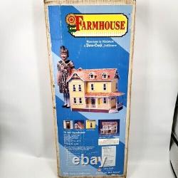 Farmhouse Dura Craft FH 505 Miniature Doll House Kit 8 Room Complete NIB