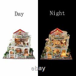 Flever Dollhouse Miniature DIY House Kit Creative Room with Furniture for Gift