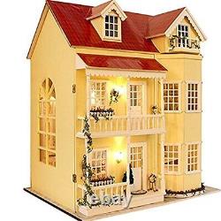 Flever Dollhouse Miniature DIY House Kit Manual Creative with Furniture for