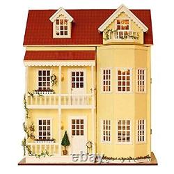 Flever Dollhouse Miniature DIY House Kit Manual Creative with Furniture for