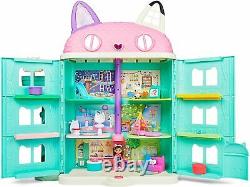 Gabby's Purrfect Dollhouse with 15 Pieces Including Toy Figures NEW