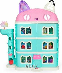 Gabby's Purrfect Dollhouse with 15 Pieces Including Toy Figures NEW