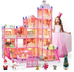 Girls play house, dream doll house toy, gifts for girls, 5 stories & 15 rooms