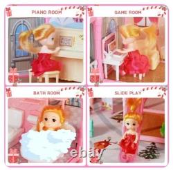 Girls play house, dream doll house toy, gifts for girls, 5 stories & 15 rooms