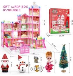Girls play house, dream doll house toy, gifts for girls, 5 stories & 15 rooms