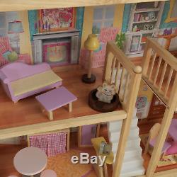 Grand View Mansion Children's Dollhouse 34 Pieces of Furniture EZ Kraft Assembly