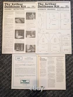 Greenleaf Arthur Wooden Dollhouse Kit #8012 COMPLETE Verified 1981 Made in USA