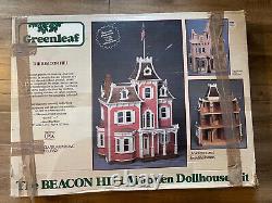 Greenleaf BEACON HILL 1983 Vintage Wooden Dollhouse Old Stock Open Box #8002