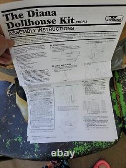 Greenleaf Diana Dollhouse Kit with instructions box is worn