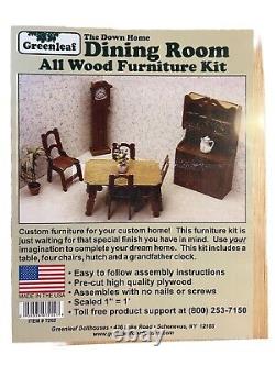 Greenleaf Doll House Furniture Kit Bundle! 6 Kits. 1=1' Whole House