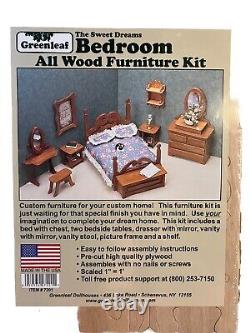 Greenleaf Doll House Furniture Kit Bundle! 6 Kits. 1=1' Whole House