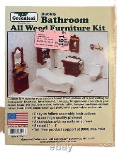 Greenleaf Doll House Furniture Kit Bundle! 6 Kits. 1=1' Whole House