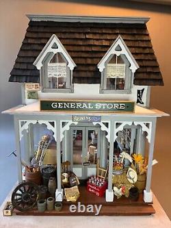 Greenleaf General Store + Dress Shop Wood OOAK Artisan Dollhouse Built Furnished