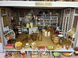 Greenleaf General Store + Dress Shop Wood OOAK Artisan Dollhouse Built Furnished