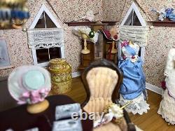 Greenleaf General Store + Dress Shop Wood OOAK Artisan Dollhouse Built Furnished