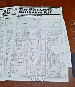 Greenleaf Glenwood Wooden Doll House Kit 1963 Complete Box 25 x 18 D x 24 H