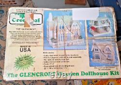 Greenleaf Glenwood Wooden Doll House Kit 1963 Complete Box 25 x 18 D x 24 H