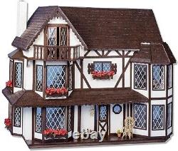 Greenleaf Harrison Dollhouse Kit, 1 Inch Scale, Victorian-Style DIY Model Kit
