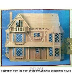 Greenleaf Harrison wooden Dolls House kit 1/12th scale pre-cut plywood