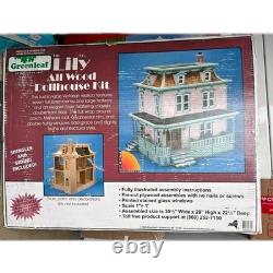 Greenleaf Lily Victorian Wood Dollhouse DIY Kit 112 Scale, 7 Rooms, 30x28x22