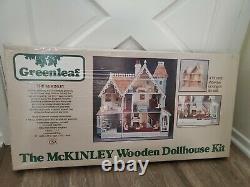 Greenleaf THE MCKINLEY WOODEN DOLLHOUSE Kit in 1 scale Made in USA #8009