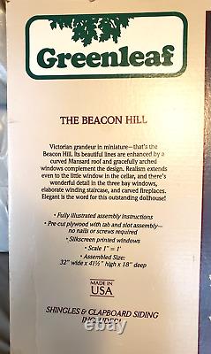 Greenleaf The Beacon Hill Wooden Dollhouse Kit Vintage Made In USA