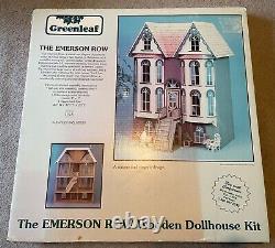 Greenleaf The Emerson Row Victorian Wooden Doll House / Dollshouse Rare set