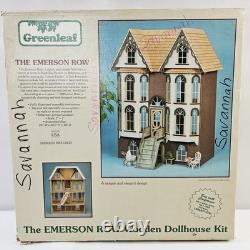 Greenleaf The Emerson Row Wooden Dollhouse Kit 23 W x 32-1/2 H x 20 D New