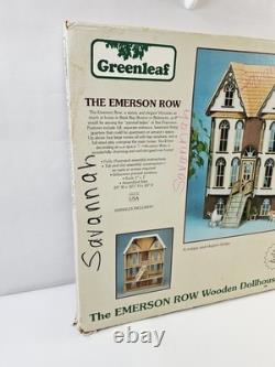 Greenleaf The Emerson Row Wooden Dollhouse Kit 23 W x 32-1/2 H x 20 D New