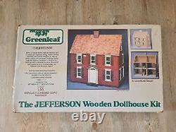 Greenleaf The Jefferson Wooden Dollhouse Kit Vintage Made In USA
