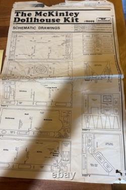 Greenleaf The McKinley Wooden Dollhouse Kit 8009 Vintage 1981 Victorian READ