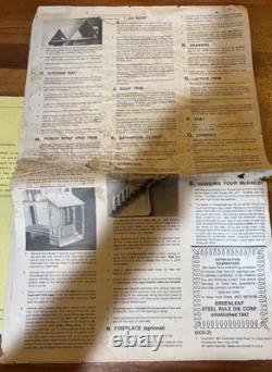 Greenleaf The McKinley Wooden Dollhouse Kit 8009 Vintage 1981 Victorian READ