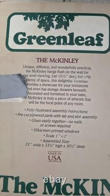 Greenleaf The McKinley Wooden Dollhouse Kit 8009 Vintage 1981 Victorian parts
