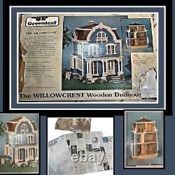 Greenleaf The WILLOWCREST Wooden Dollhouse Kit #8005 Wood Vintage Veg