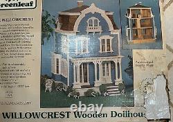 Greenleaf The WILLOWCREST Wooden Dollhouse Kit #8005 Wood Vintage Veg