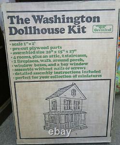 Greenleaf The Washington Dollhouse Kit 8004 Wood Original Early Very Rare 1947