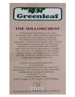 Greenleaf The Willowcrest Wooden Dollhouse Kit New Victorian Mansard Style