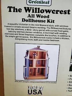 Greenleaf Willowcrest Wood Dollhouse Kit NIB 112