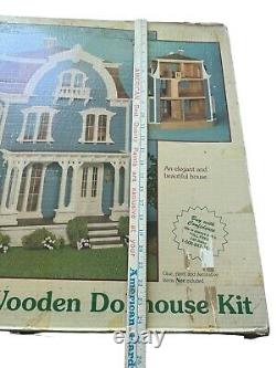 Greenleaf Willowcrest Wooden Dollhouse Kit Victorian Open Box Vintage 1 to 1