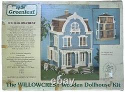 Greenleaf Willowcrest Wooden Dollhouse Kit Victorian Open Box Vintage 1 to 1